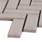 Msi Portico Pearl Herringbone 11.3 In. X 12.56 In. X 8 Mm Glossy Ceramic Mesh-Mounted Mosaic Tile, 10PK ZOR-MD-0242 - alternate 4